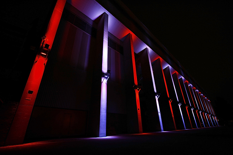 Brian Clouph, Stand, lighting, Nottingham Forest, Adam Spinos, look4ideas, lighting design, LED